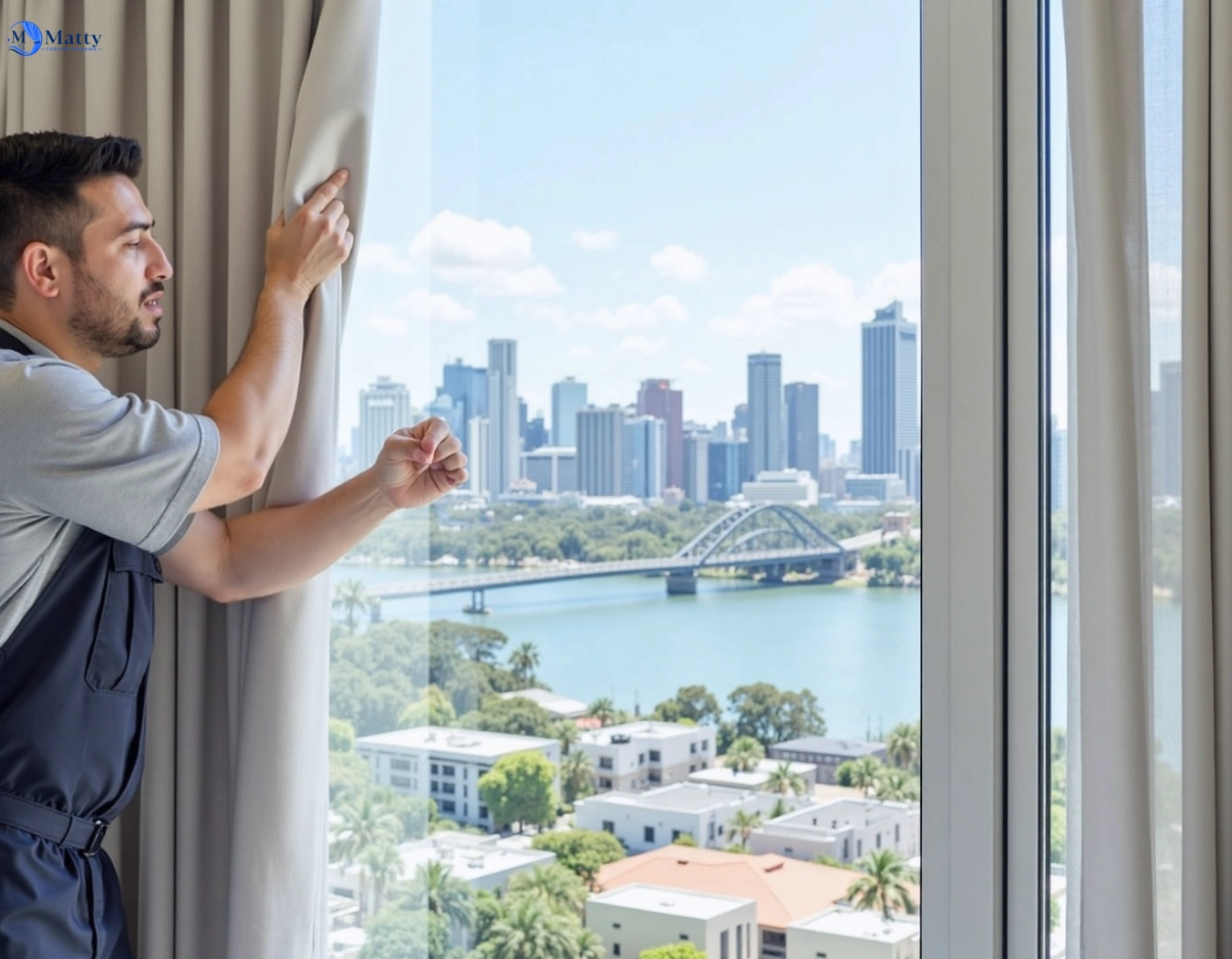 Professional curtain steam cleaning service galston-nsw QLD by Matty Curtain Cleaning